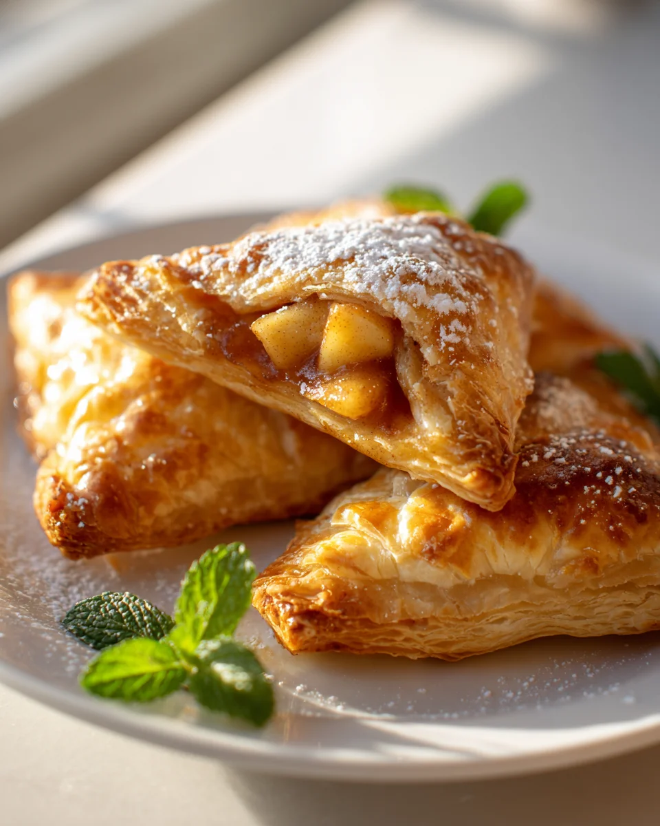 Apple Pie Puff Pastry Turnovers - Quick & Easy Recipe