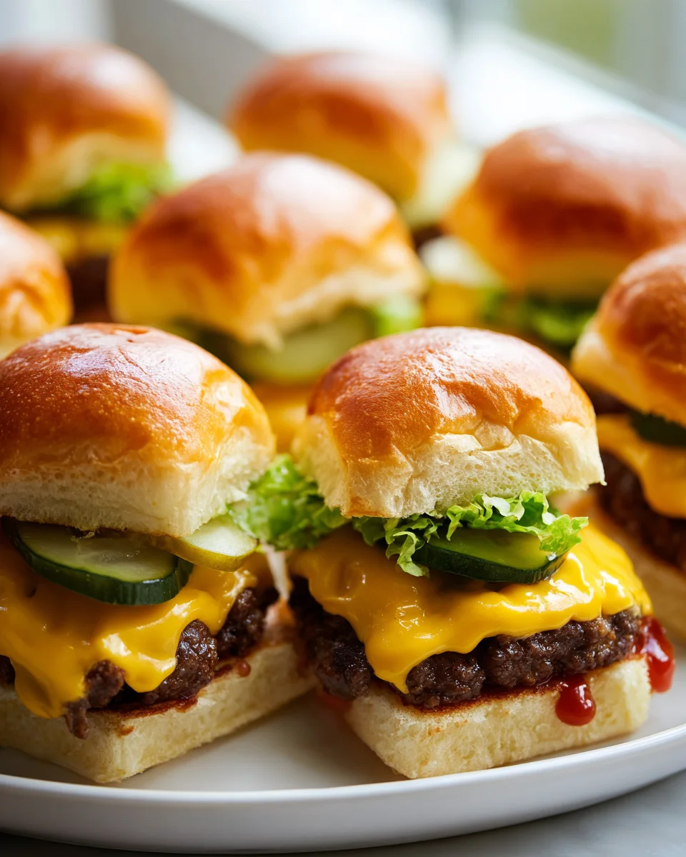 Juicy Cheeseburger Sliders: Sweet Hawaiian Roll Perfection!