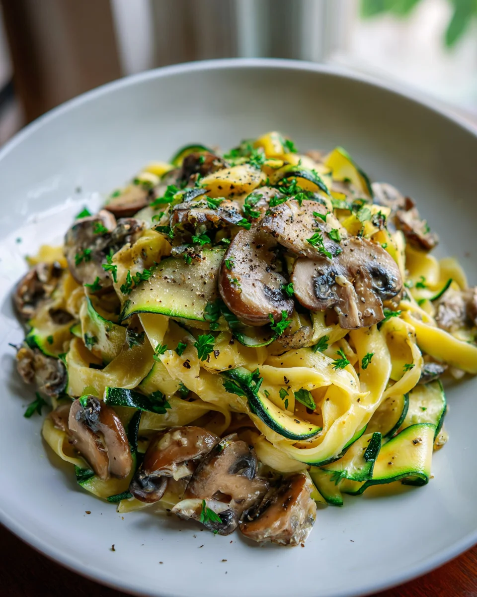 Saucy Zucchini Mushroom Pasta Recipe – Never Dry!