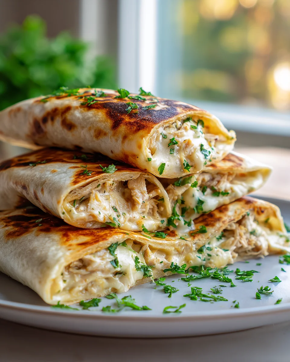 Quick Cheesy Garlic Chicken Wraps: Your New Family Favorite
