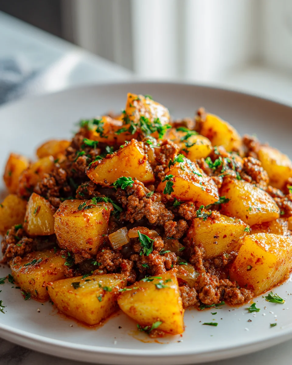 High Protein Ground Beef & Potatoes: Easy Meal Prep