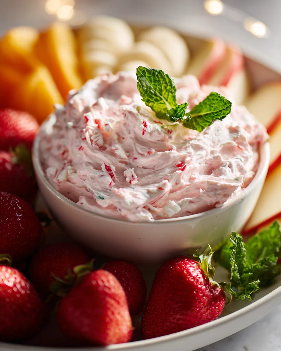 Peppermint Marshmallow Fruit Dip: Easy & Sweet Treat