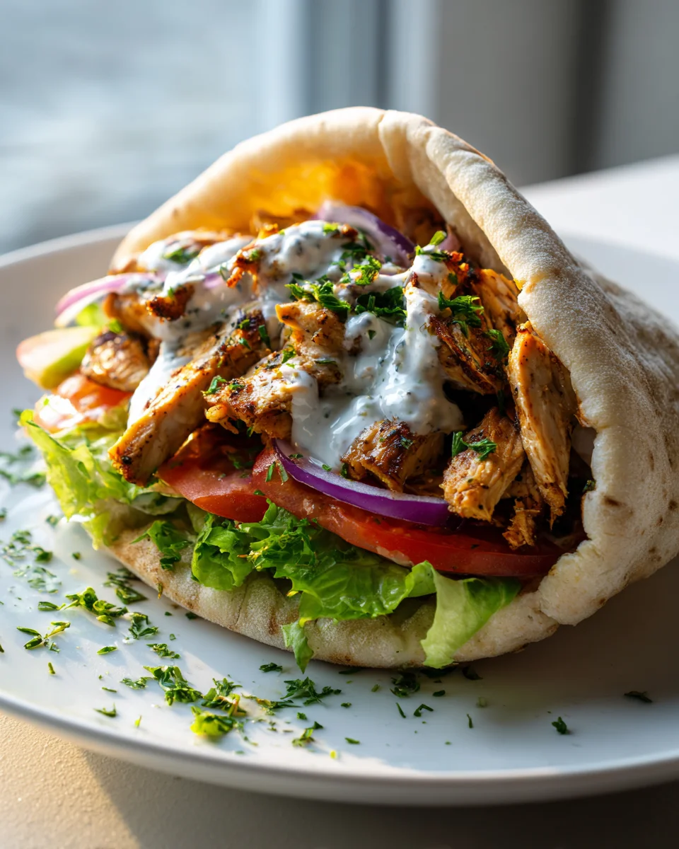 Authentic Chicken Shawarma Pitas Recipe – Easy Homemade!