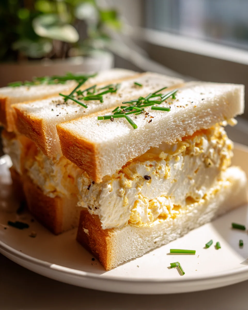 Best Japanese Egg Sandwich Recipe - So Fluffy & Creamy!