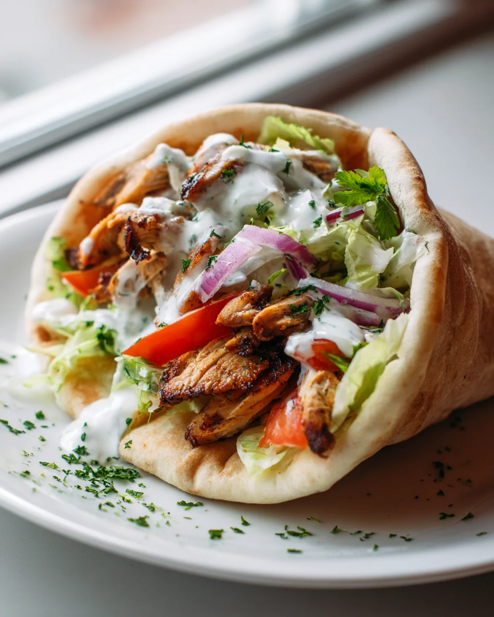Authentic Chicken Shawarma Pitas Recipe – Easy Homemade!