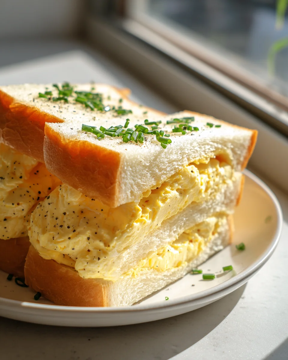 Best Japanese Egg Sandwich Recipe - So Fluffy & Creamy!