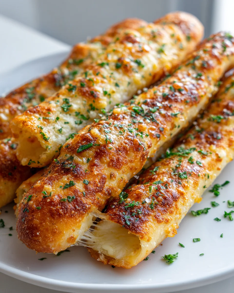 Irresistible Homemade Cheesy Garlic Breadsticks Recipe