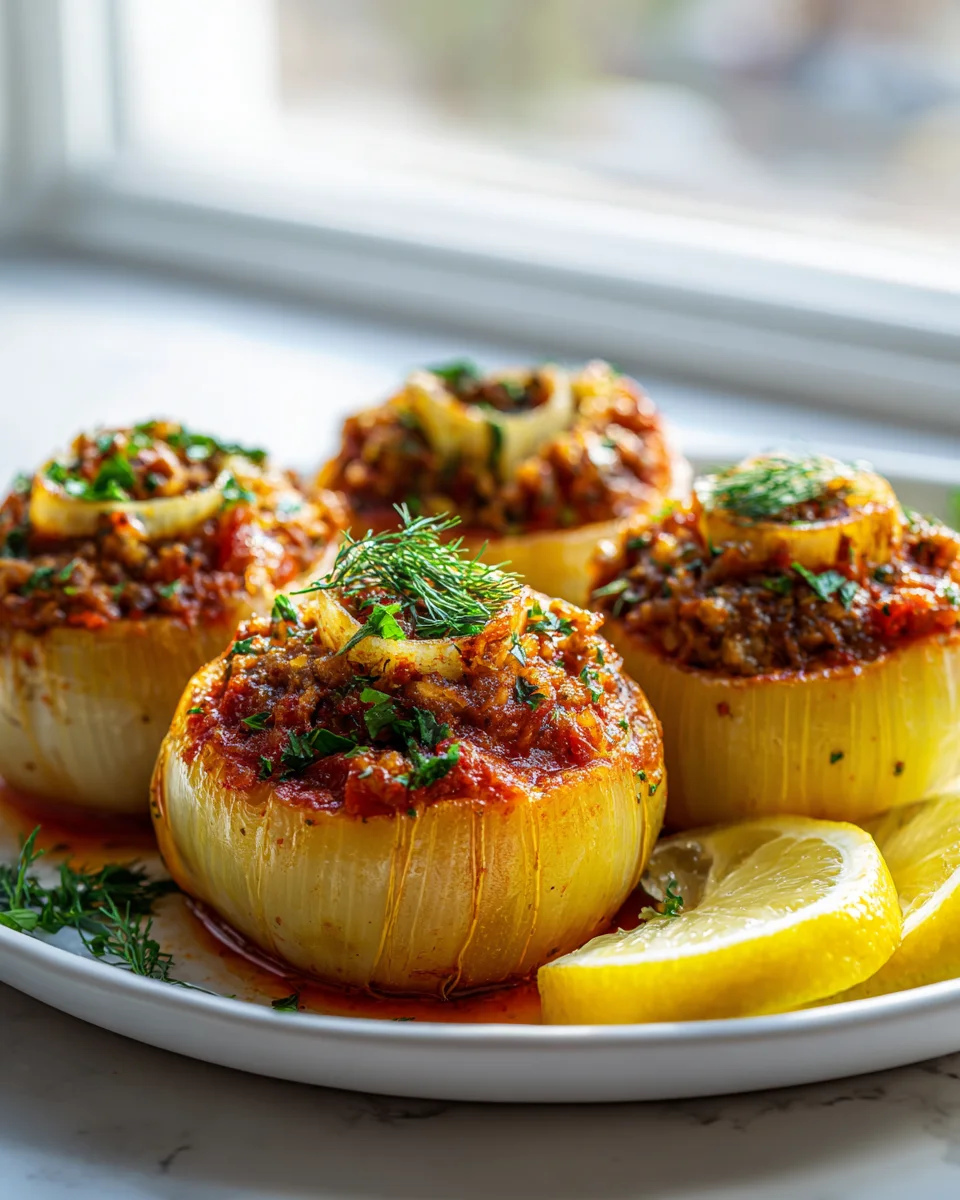 Flavorful Greek Stuffed Onions: A Delicious Mediterranean Dish