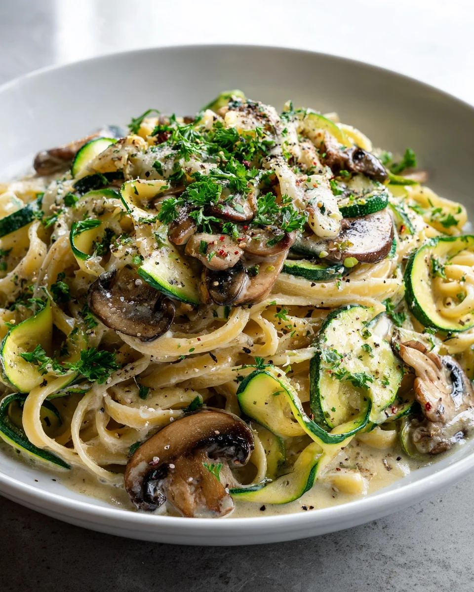 Saucy Zucchini Mushroom Pasta Recipe – Never Dry!