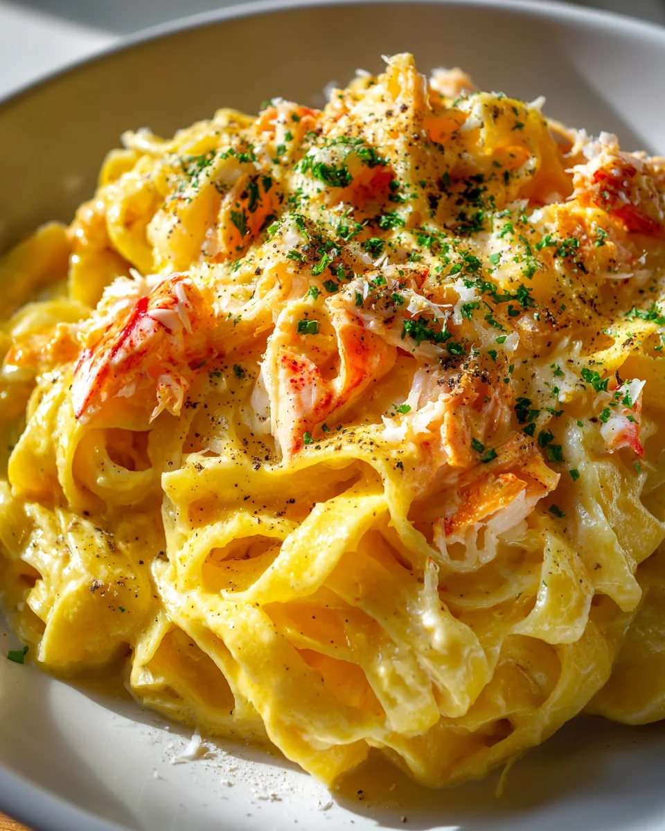 Ultimate Lobster & Crab Butter Bomb Pasta with Lemon