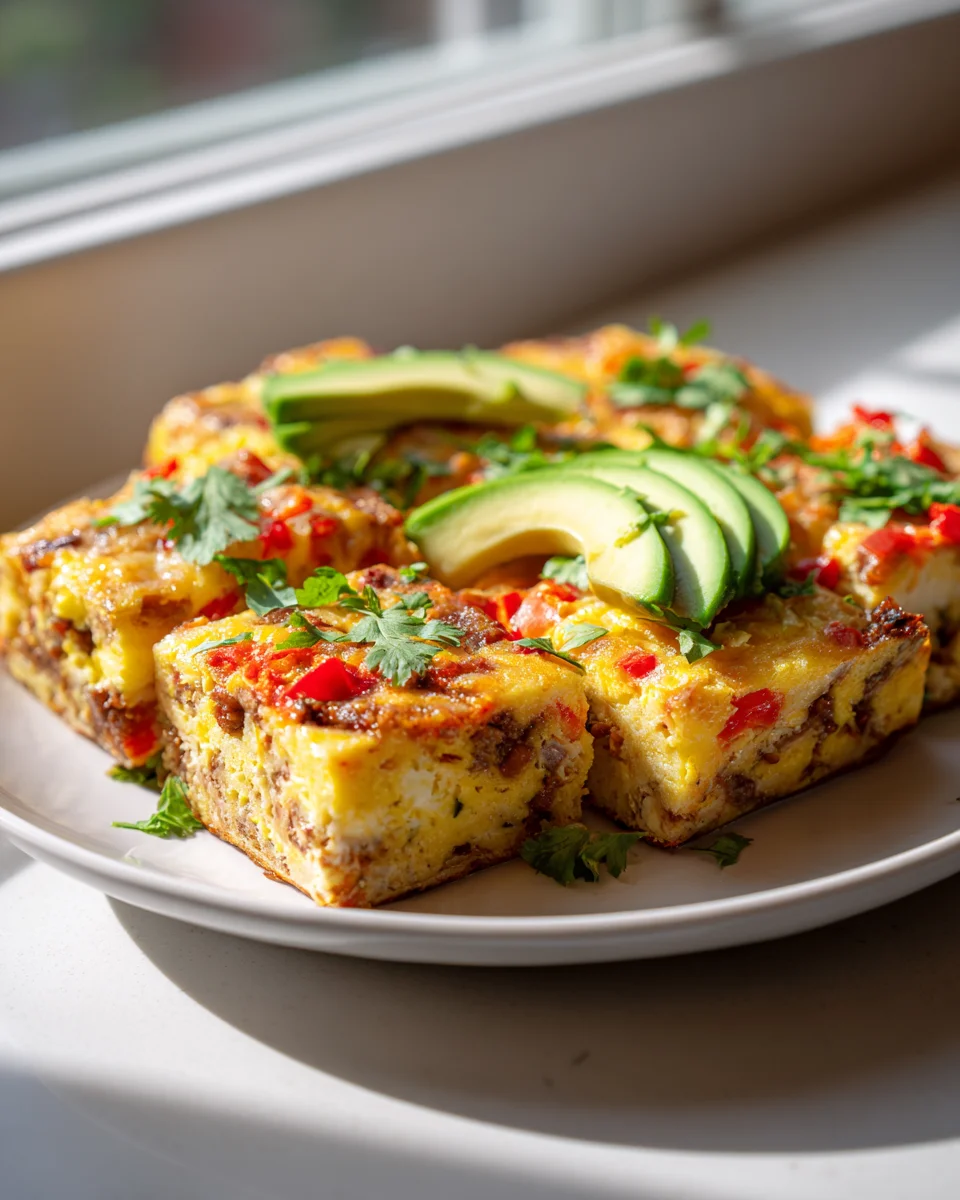 Quick & Easy Crispy Sheet Pan Breakfast Burrito Squares