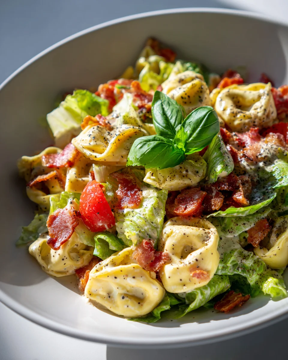 Delicious BLT Tortellini Pasta Salad with Creamy Dressing