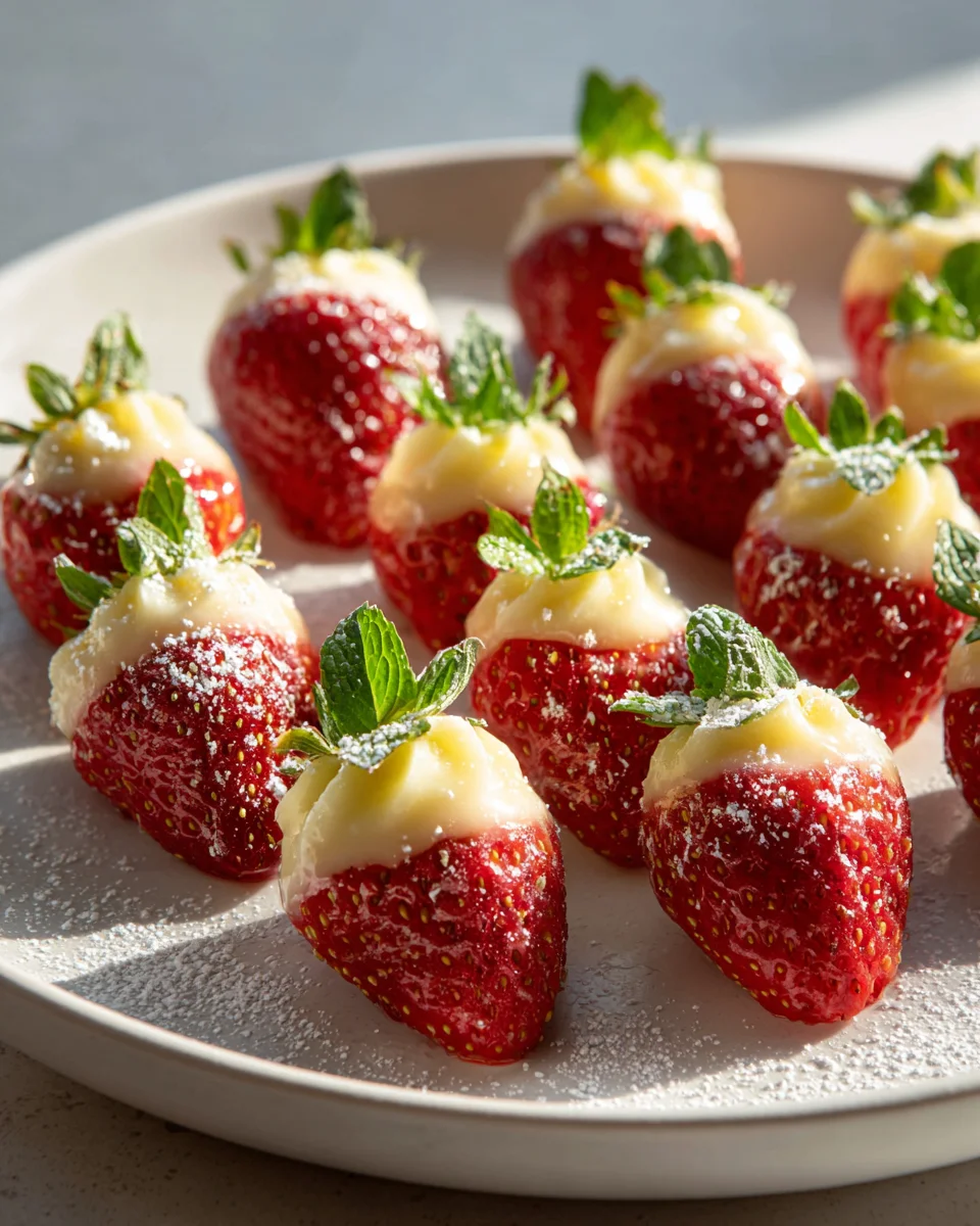 Sweet Lemon Cream Stuffed Strawberries: Delicious No-Bake Treat