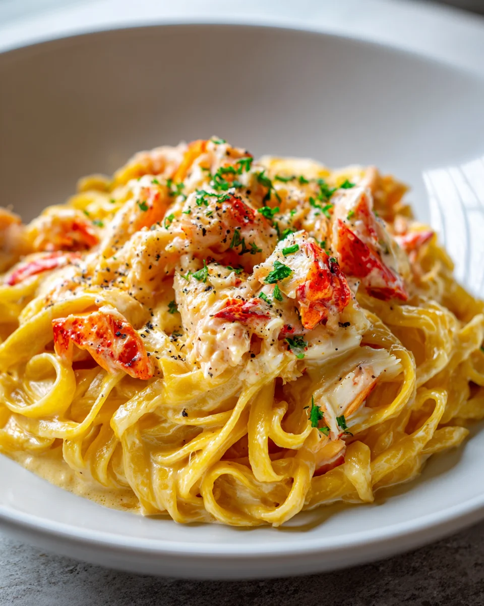 Ultimate Lobster & Crab Butter Bomb Pasta with Lemon