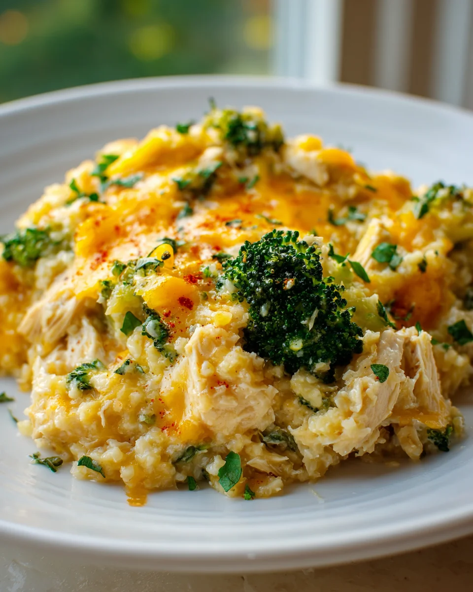 Chicken Cauliflower Rice Casserole Recipe - Healthy & Easy