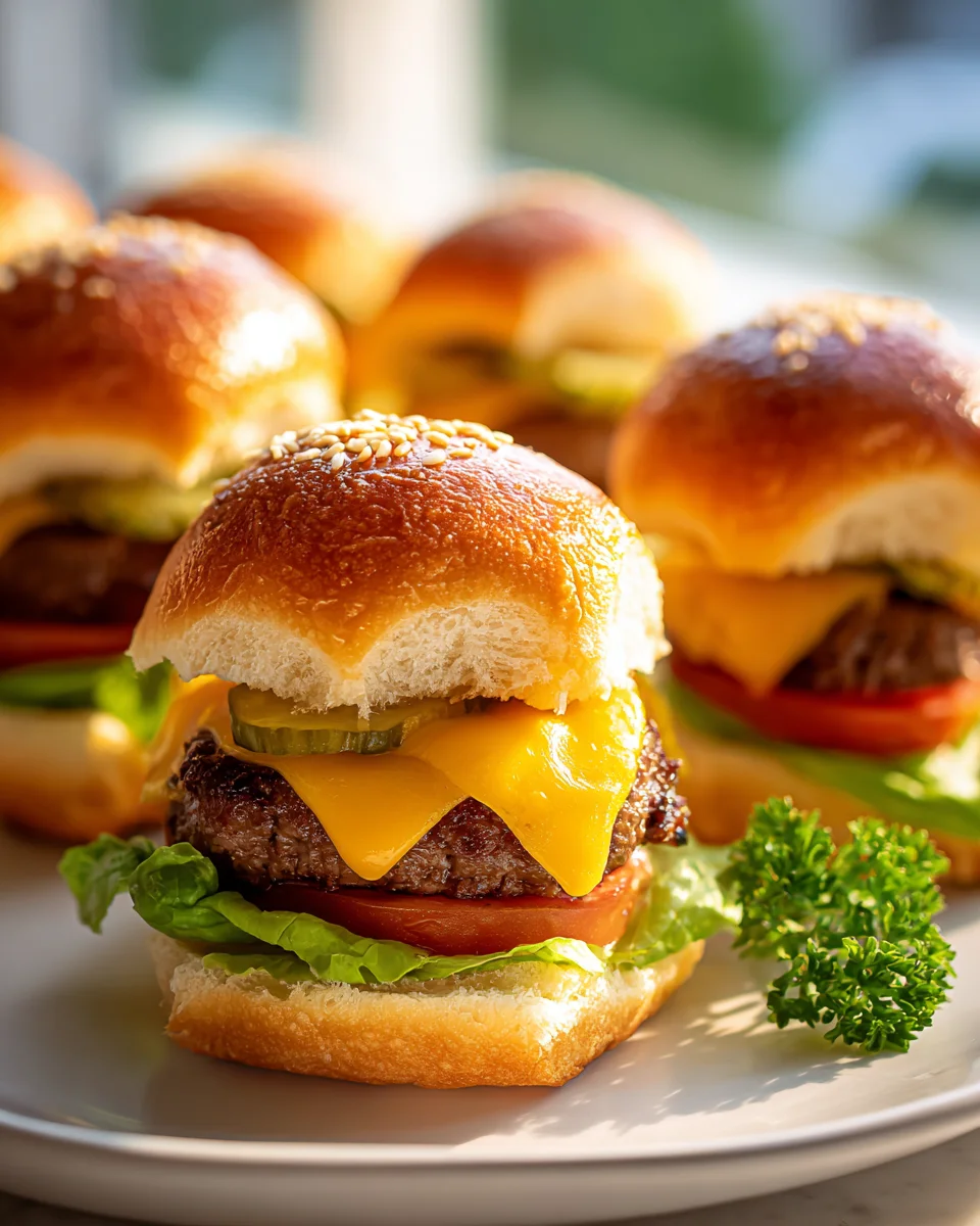 Cheeseburger Sliders: Easy Oven Recipe with Hawaiian Rolls