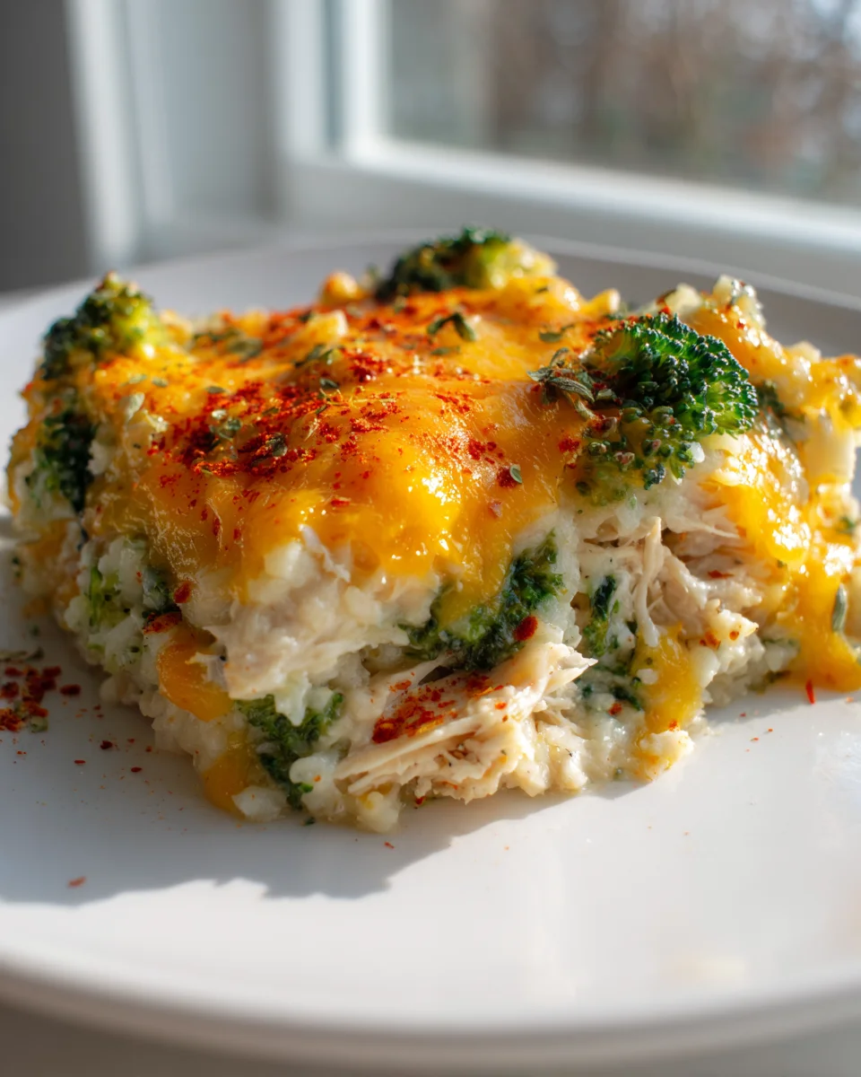 Chicken Cauliflower Rice Casserole Recipe - Healthy & Easy