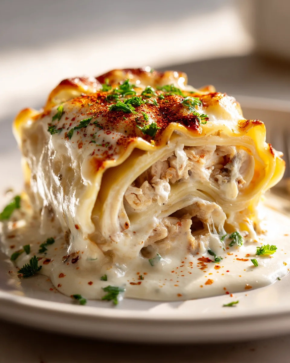 Cajun Chicken Alfredo Lasagna Roll Ups: Spicy & Creamy!