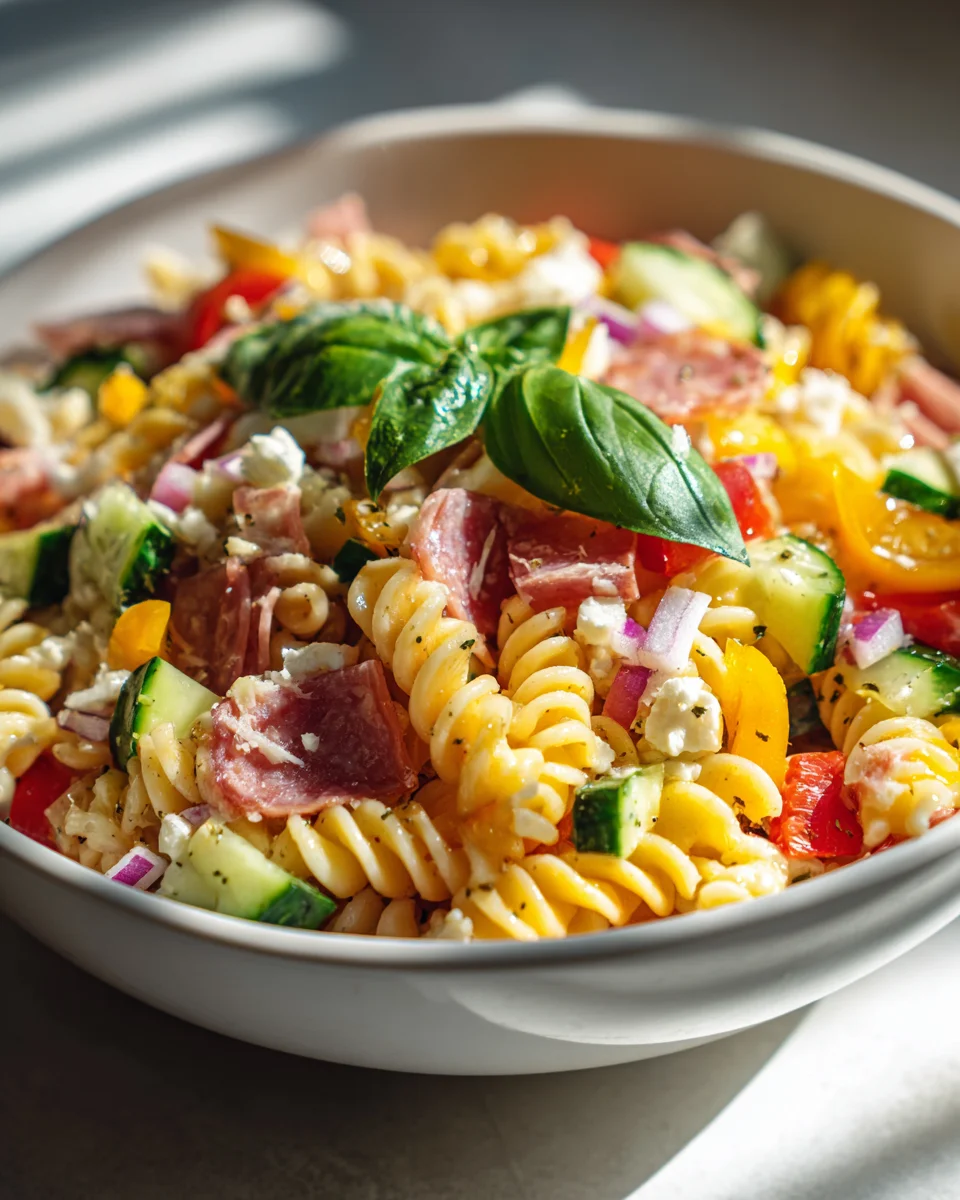 High Protein Italian Pasta Salad Recipe - Quick & Healthy!