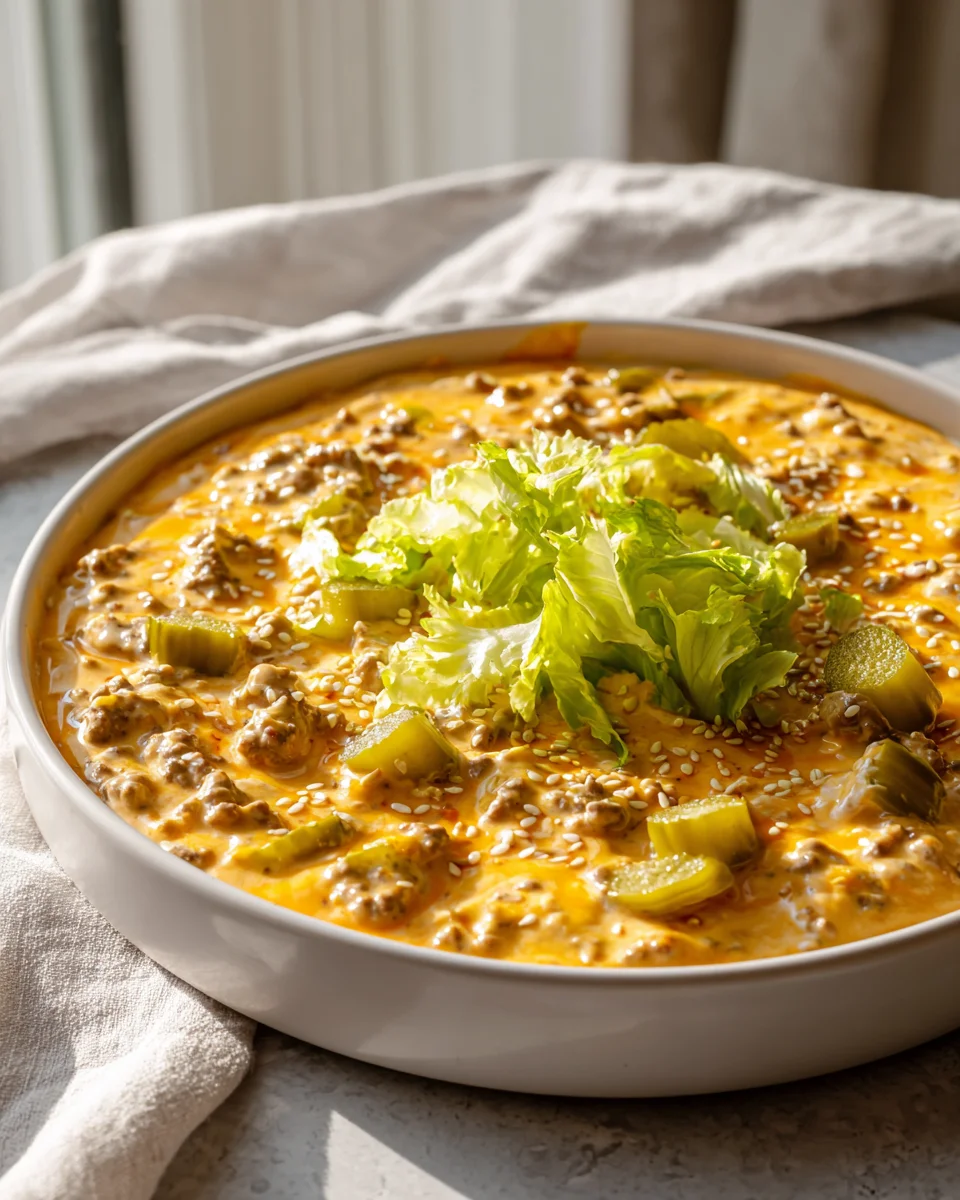 Viral Crockpot Big Mac Dip: Easy Beefy Party Appetizer