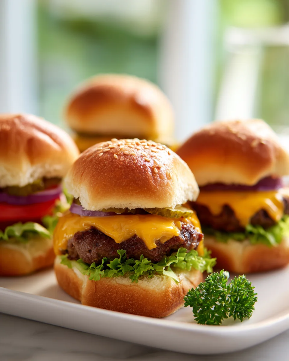 Cheeseburger Sliders: Easy Oven Recipe with Hawaiian Rolls