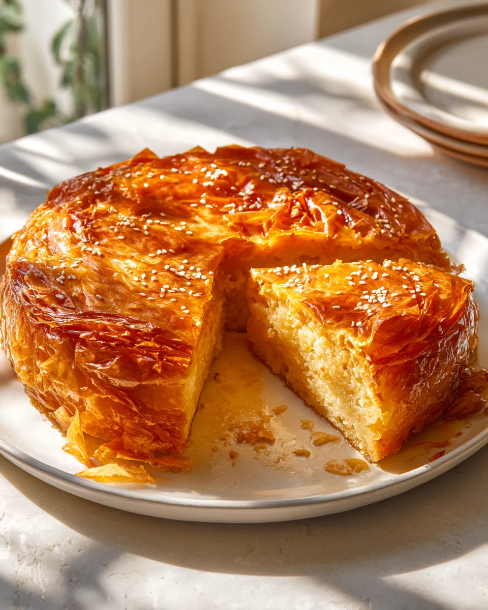 Golden Greek Honey Pie Melopita: Easy & Delicious Recipe!