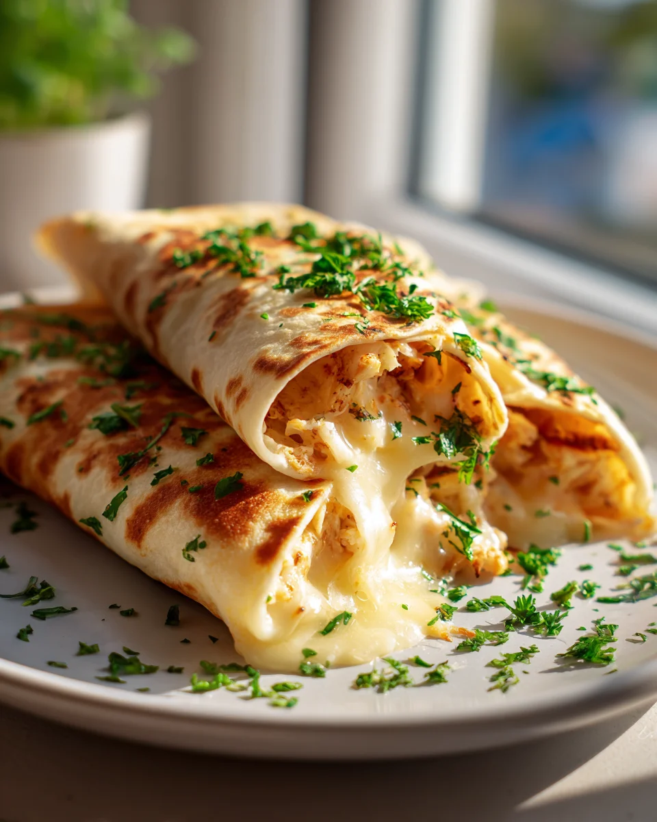 Quick Cheesy Garlic Chicken Wraps: Your New Family Favorite