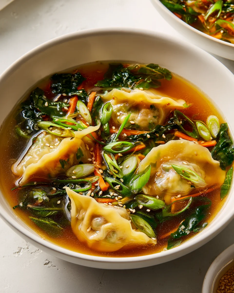 Comforting Beef Potsticker Soup: Delicious Bowl of Warmth