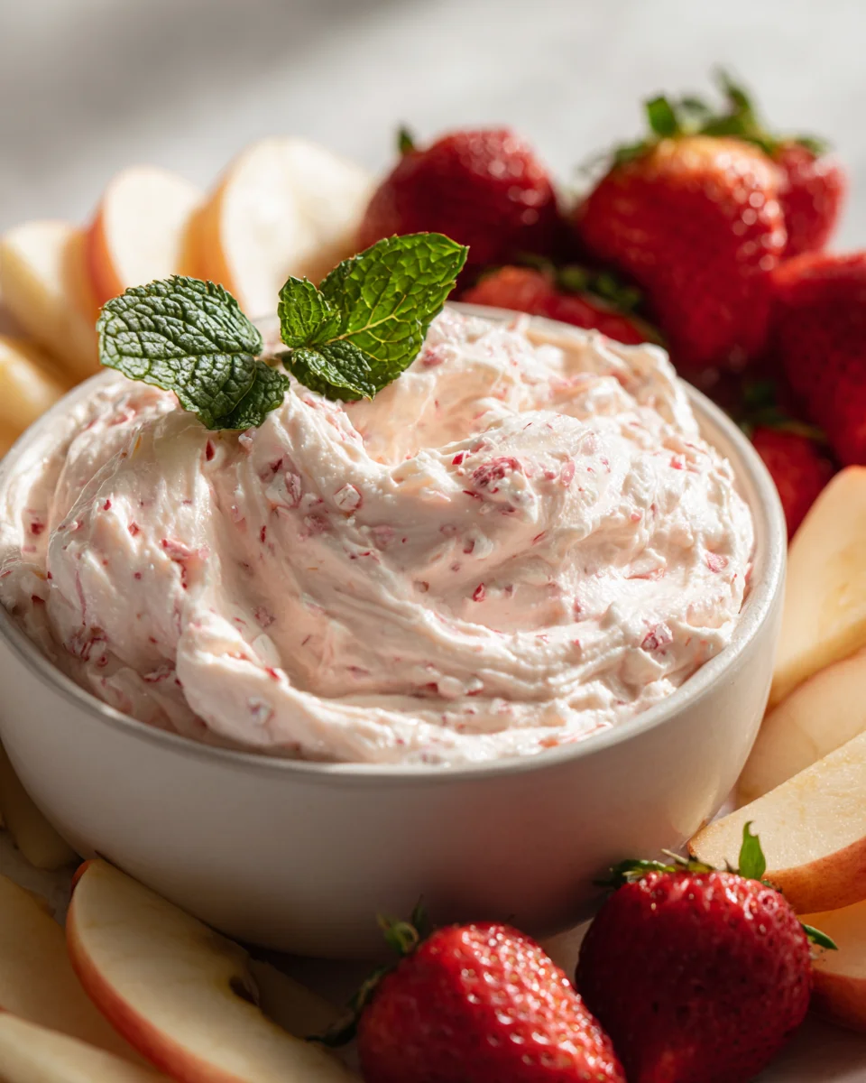 Peppermint Marshmallow Fruit Dip: Easy & Sweet Treat