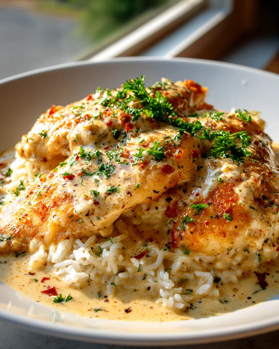 Best Smothered Chicken & Rice Recipe - Southern Comfort