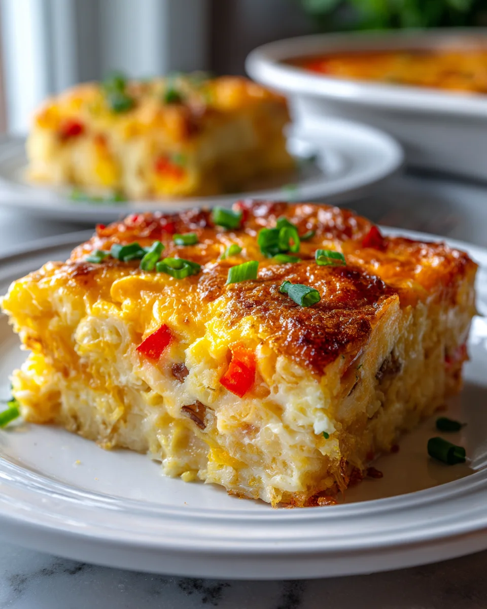 Delicious Overnight Breakfast Hashbrown Casserole Recipe