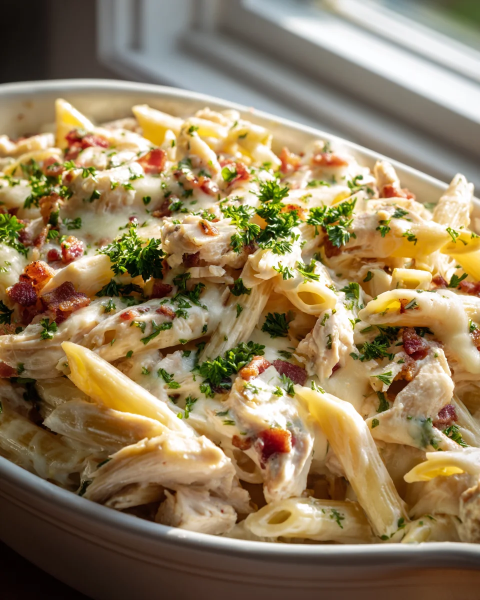 Chicken Beef Bacon Ranch Pasta: Creamy & Flavorful!