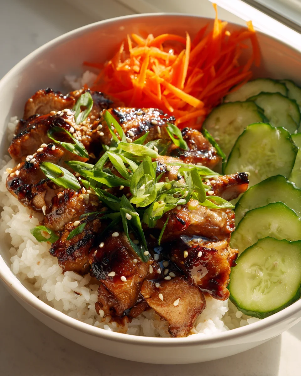 Teriyaki Grilled Chicken Rice Bowls: Easy & Delicious
