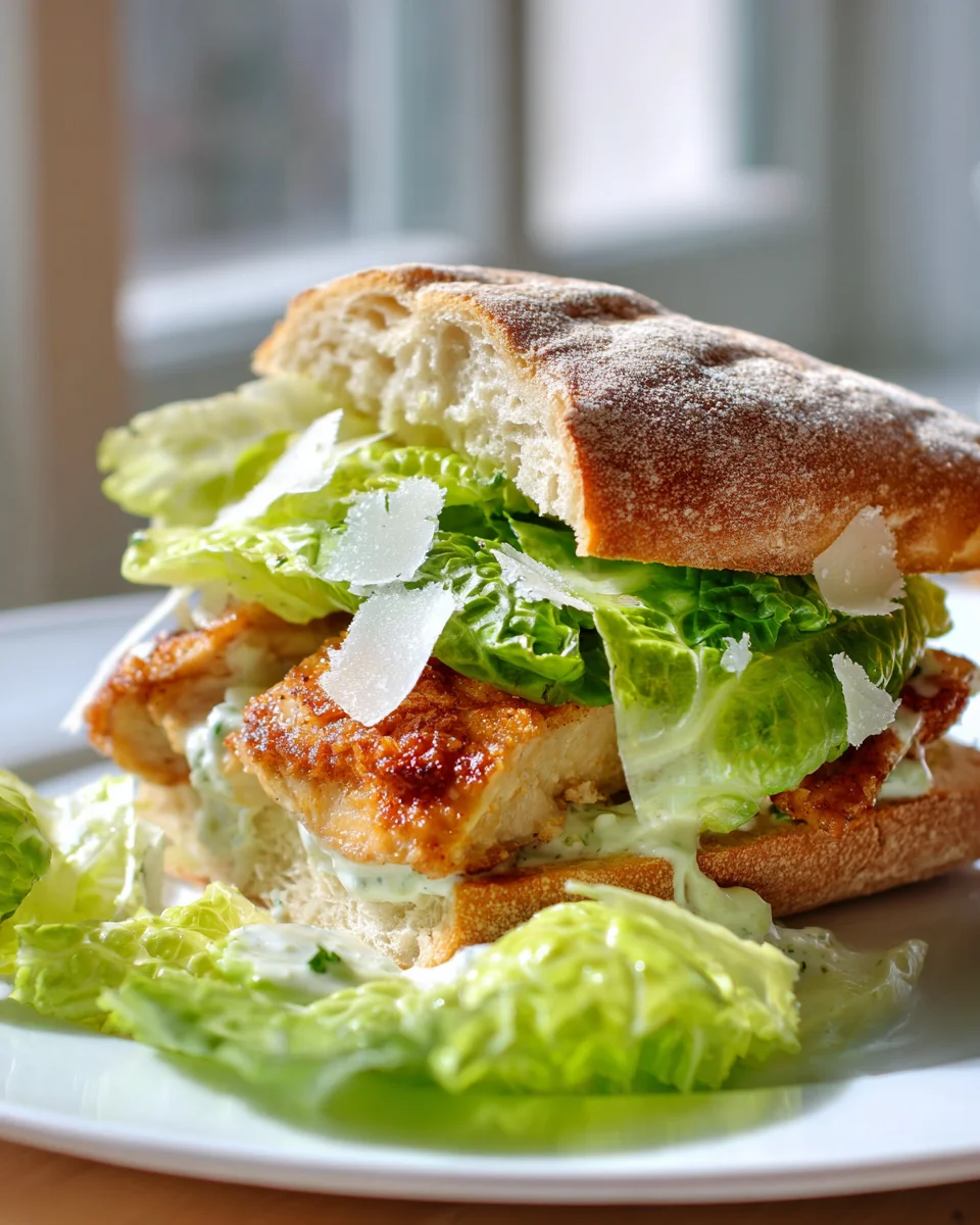 Quick One Pan Crispy Chicken Caesar Sandwich: Easy Recipe!