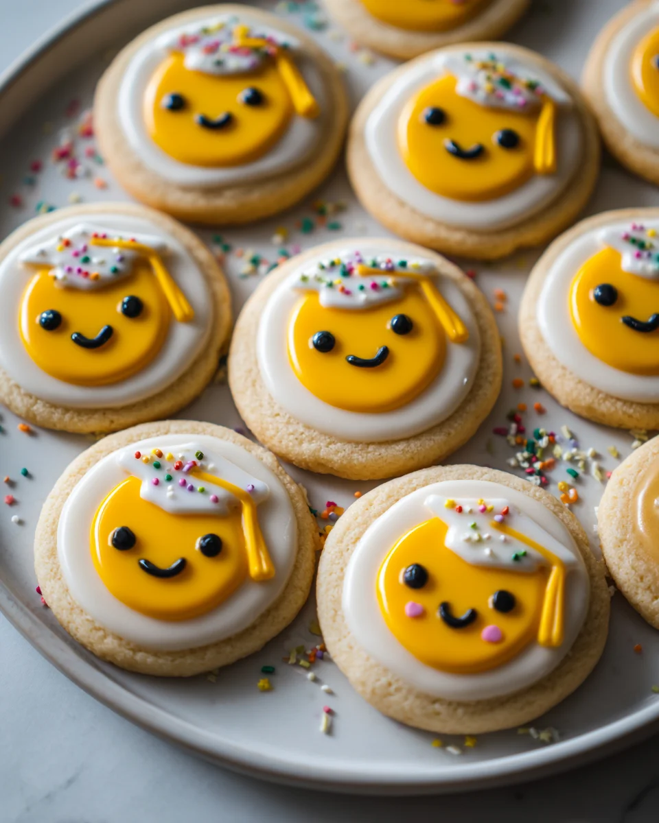 Emoji Grad Celebration Cookies: Fun Treats for Graduation Parties!