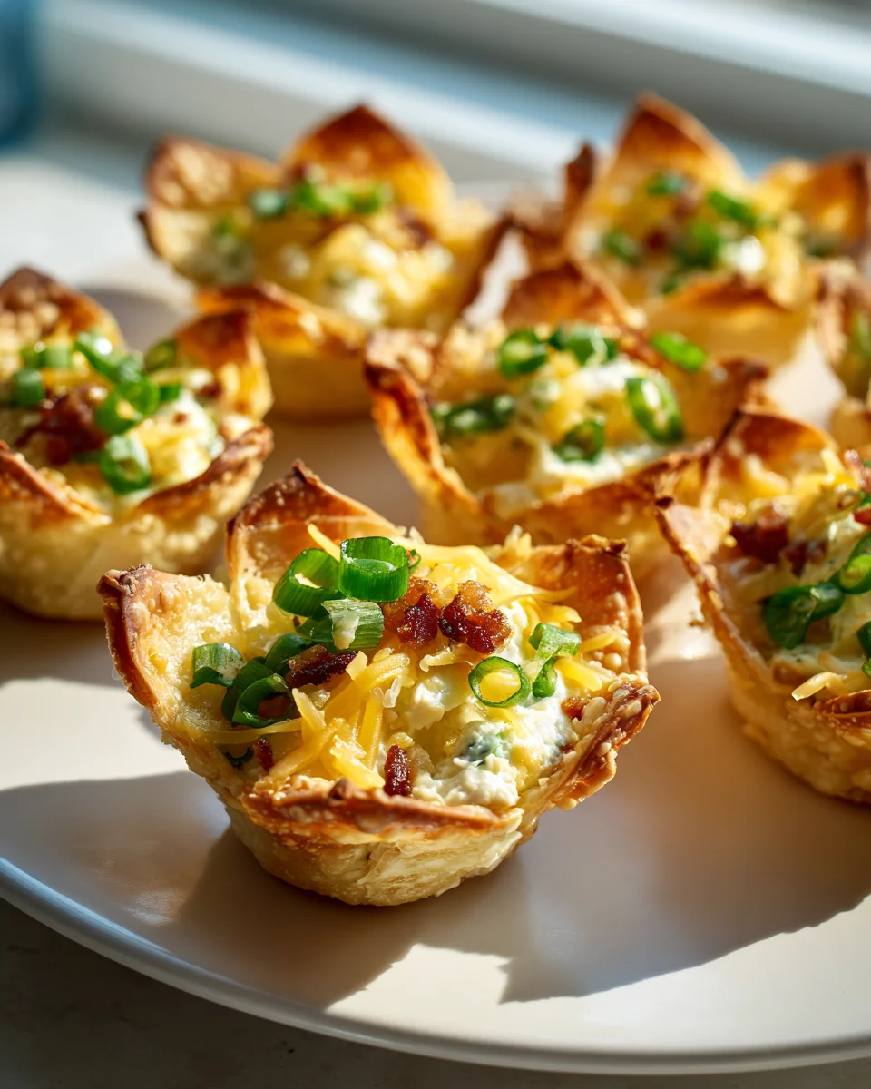 Crispy Jalapeno Popper Wonton Cups: Perfect Party Bite