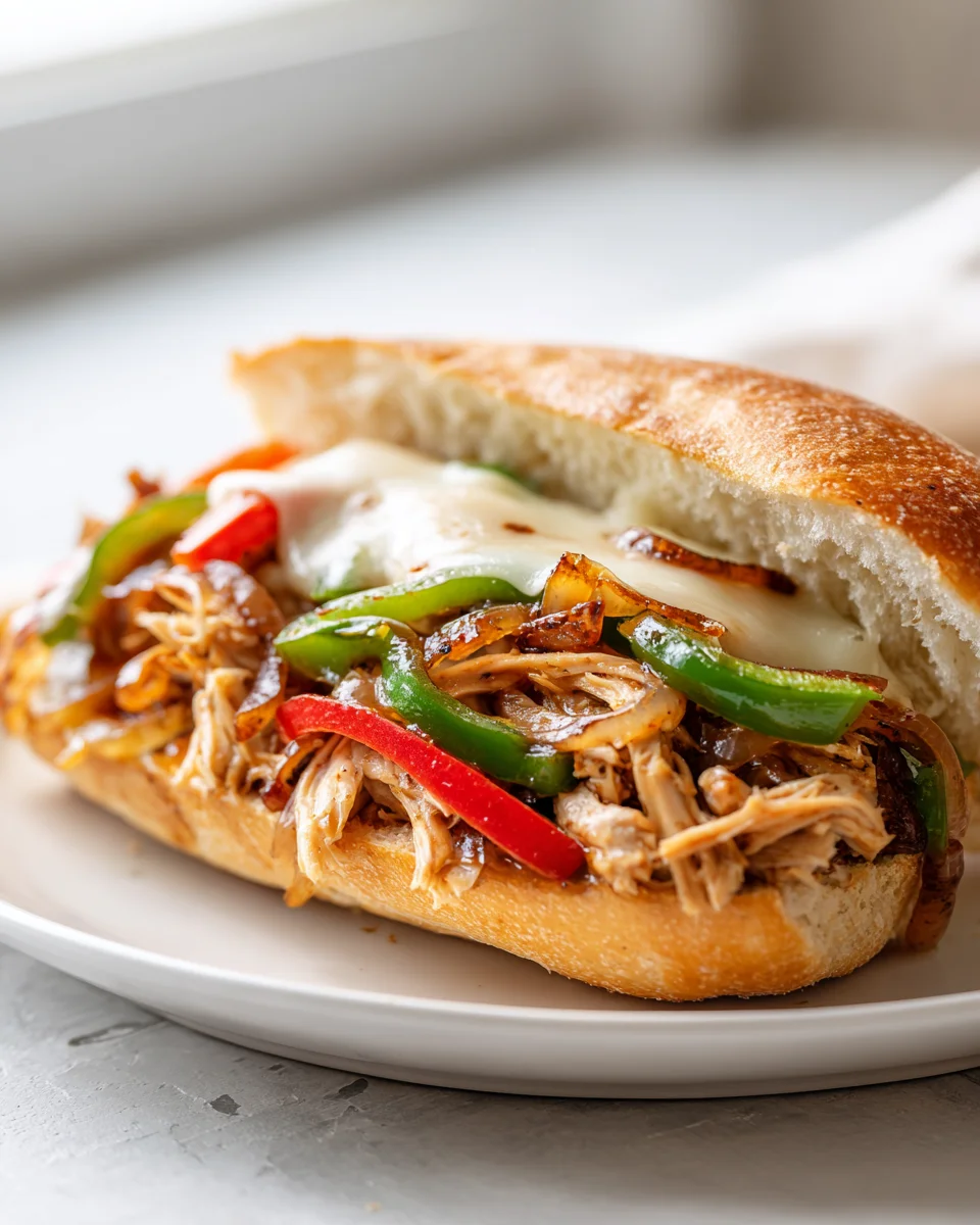 Slow Cooker Chicken Philly Sandwiches: Easy & Flavorful