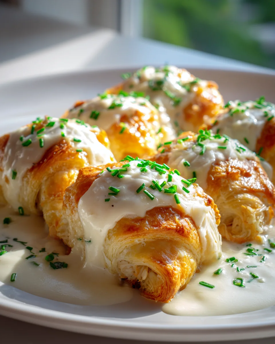 Amazing Chicken Pillows in Creamy Parmesan Sauce