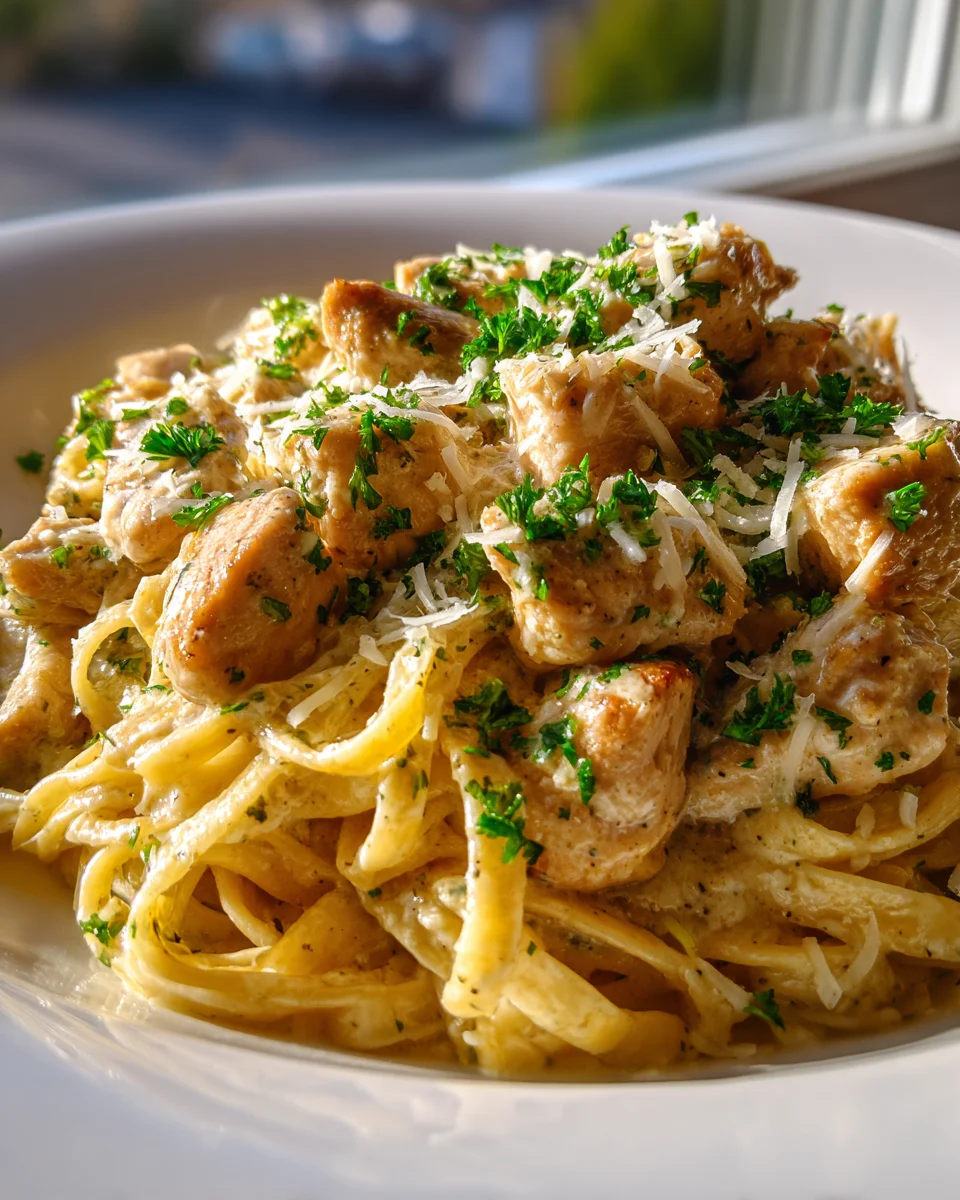 Creamy Garlic Butter Chicken & Noodles: Quick One-Pan Dinner!