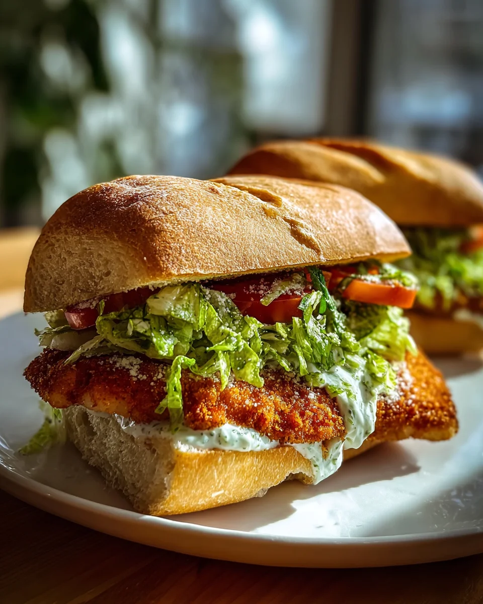 Crispy Chicken Caesar Sandwich Recipe – Simply Irresistible!