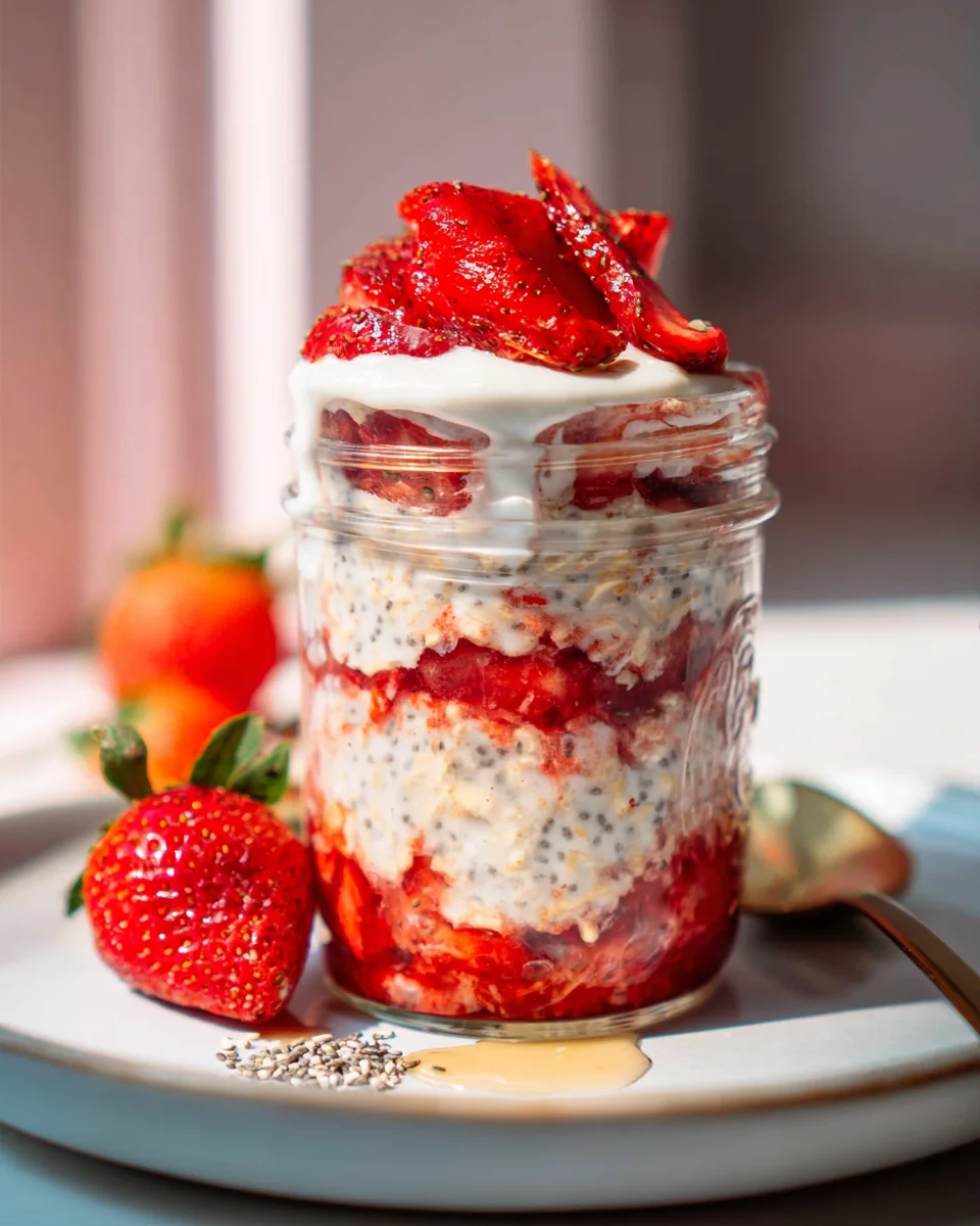 Delicious Strawberry Overnight Oats Recipe for a Healthy Breakfast