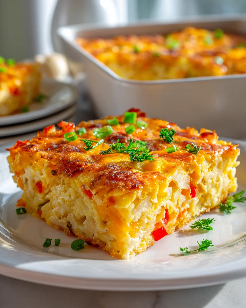 Delicious Overnight Breakfast Hashbrown Casserole Recipe