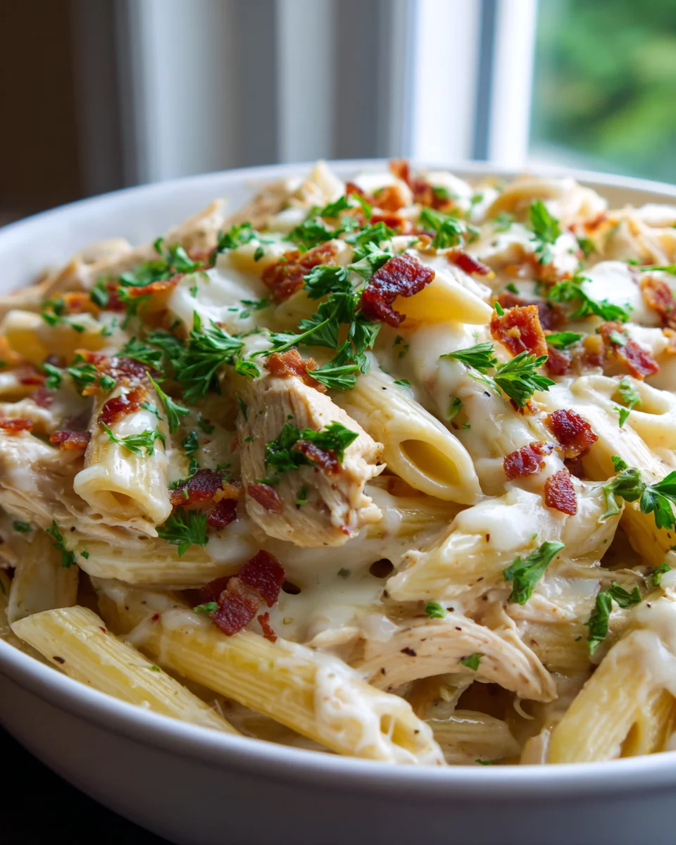 Chicken Beef Bacon Ranch Pasta: Creamy & Flavorful!