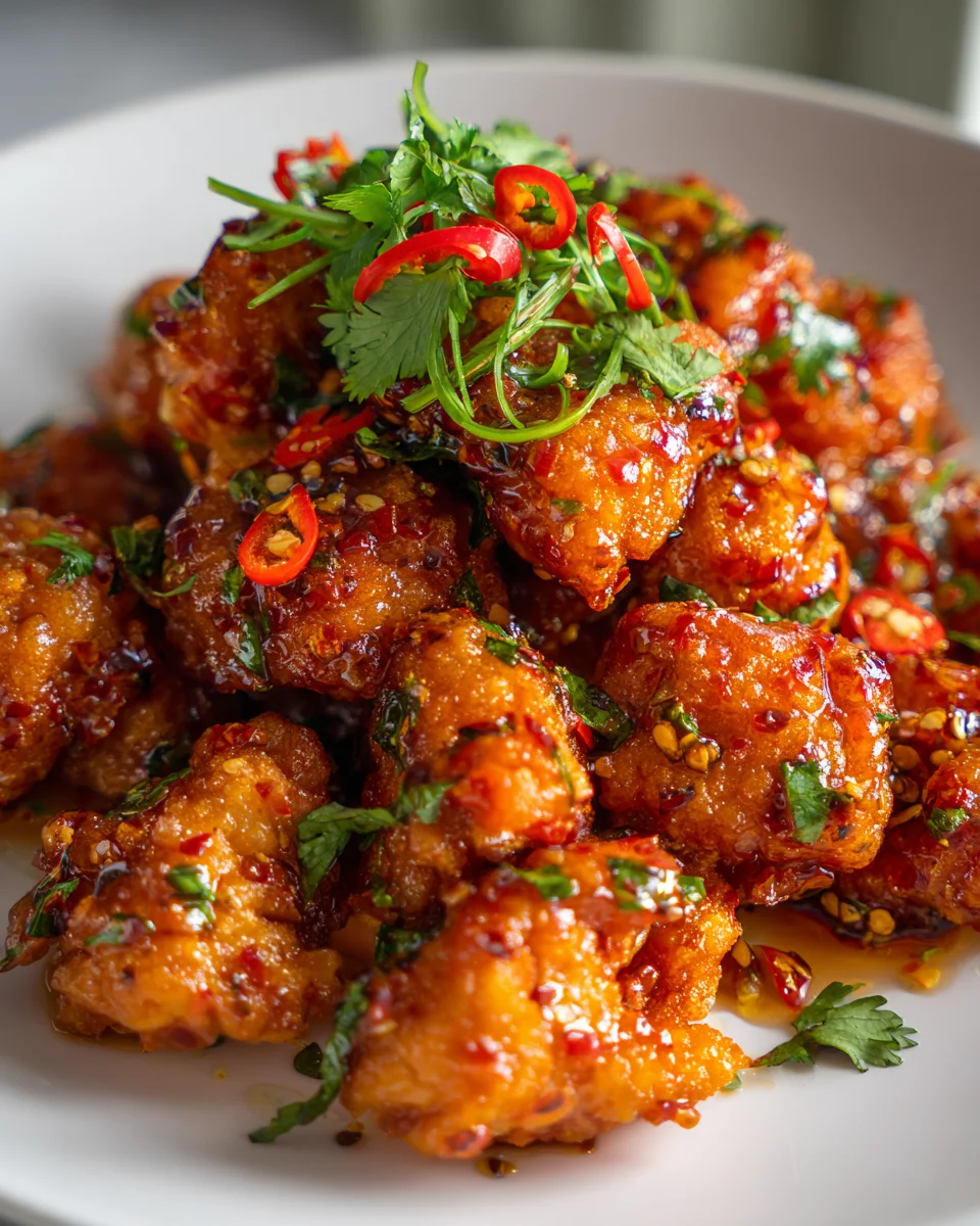 Crispy Dragon Chicken Recipe with Spicy Chili Garlic Sauce