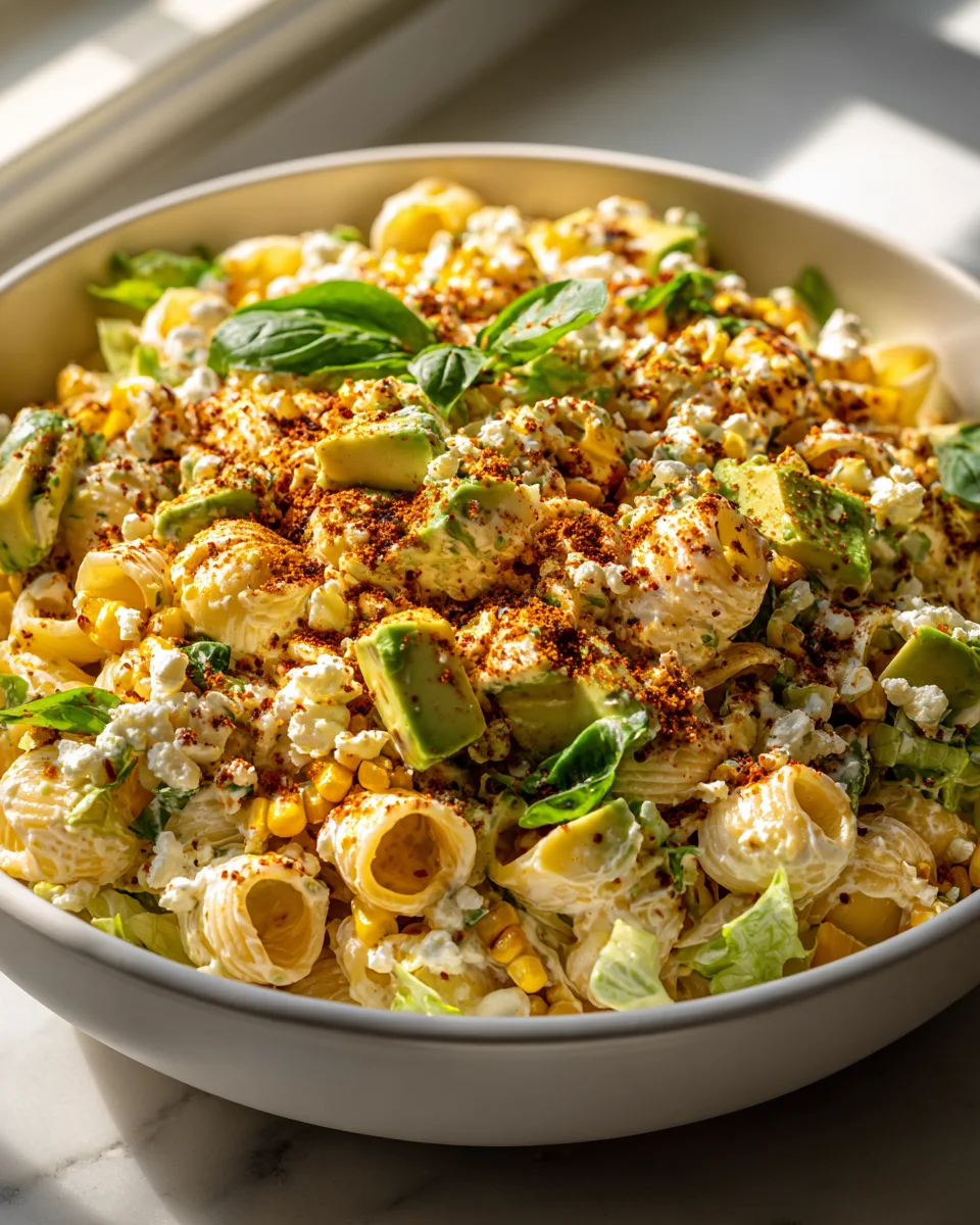 Irresistible Creamy Street Corn Pasta Salad for Any Occasion