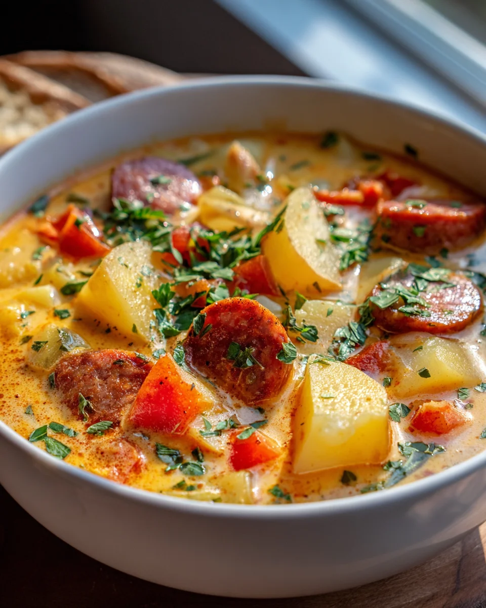 Spicy Cajun Potato Soup Recipe - Comforting & Easy!