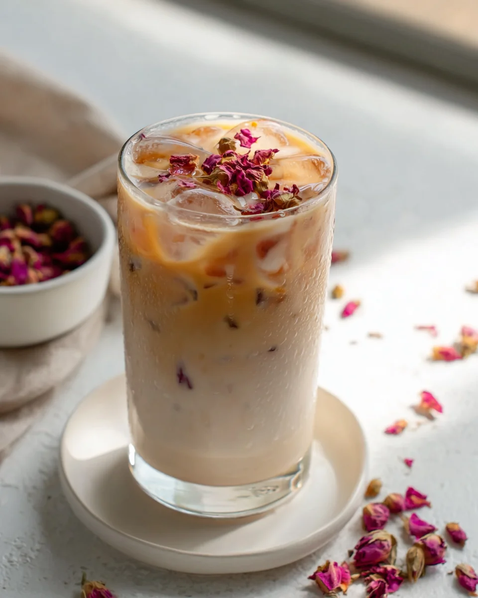 Indulge in an Iced Cardamom Rose Latte: Your New Favorite Recipe