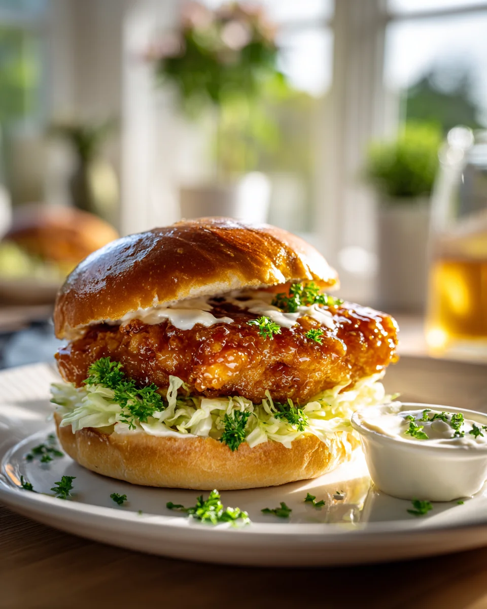 Irresistible Sticky Crispy Kipburger - Perfect Dinner!