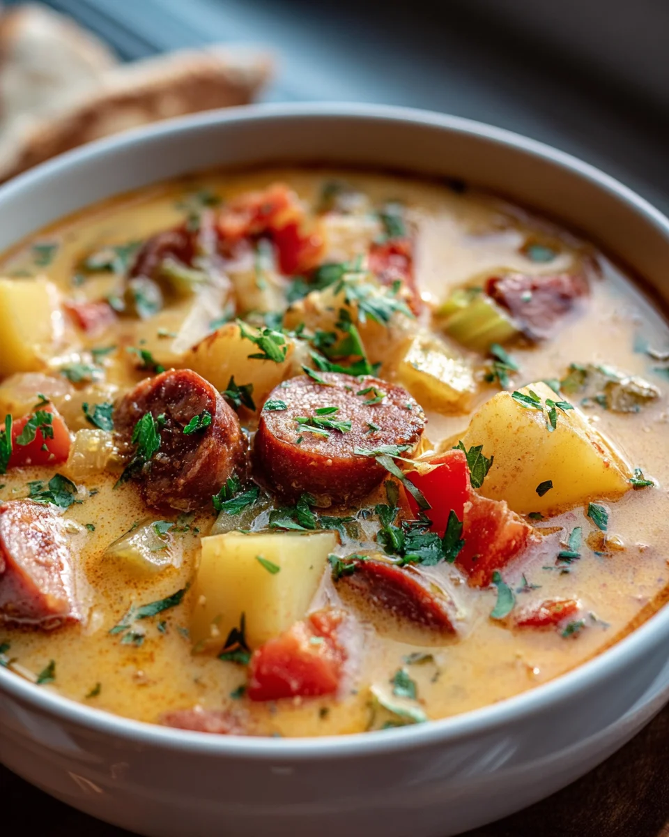 Spicy Cajun Potato Soup Recipe - Comforting & Easy!