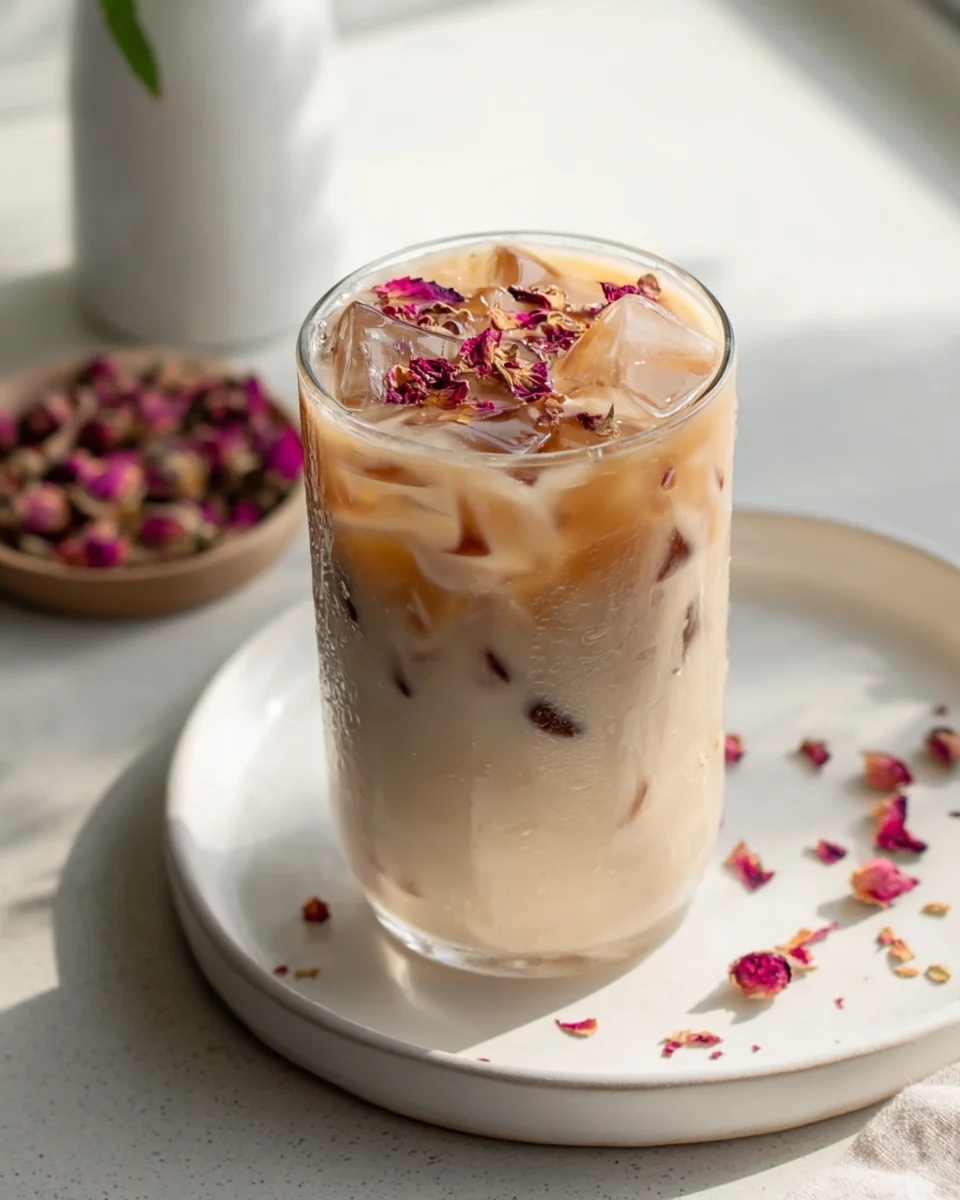 Indulge in an Iced Cardamom Rose Latte: Your New Favorite Recipe